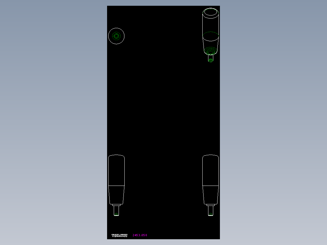 把手(迴轉)2453-2D多系列多零件图纸模型