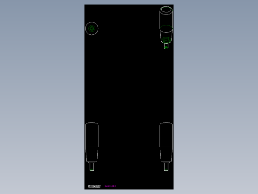 把手(迴轉)2453-2D多系列多零件图纸模型