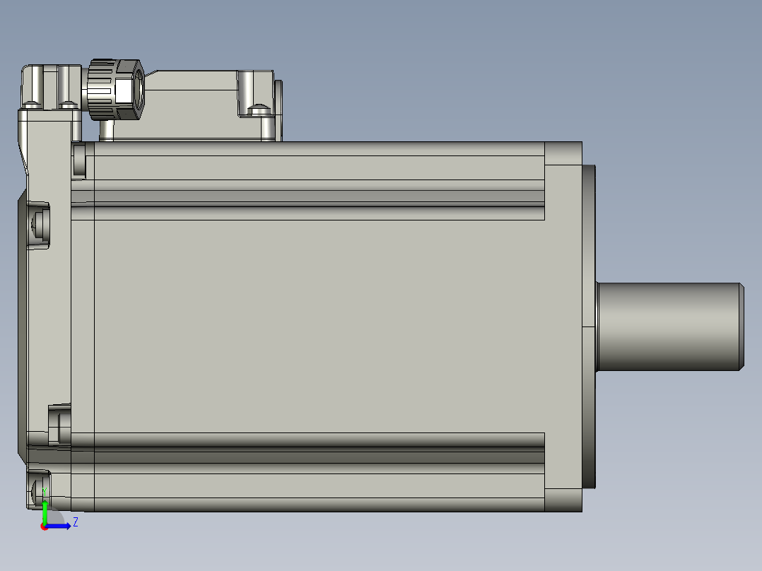 低压伺服电机MF5H-80CM30B2-512左视图