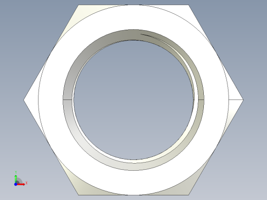 DIN 934 螺母-M80 Nut.STEP前视缩略图