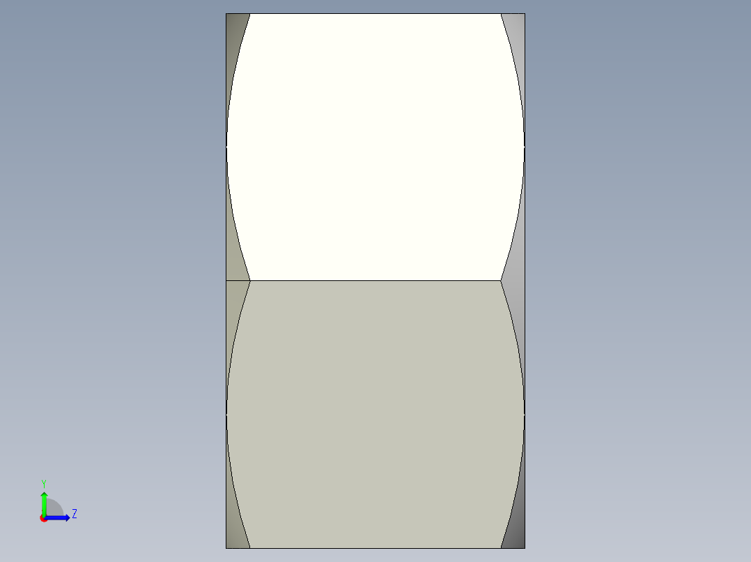 DIN 934 螺母-M80 Nut.STEP左视图