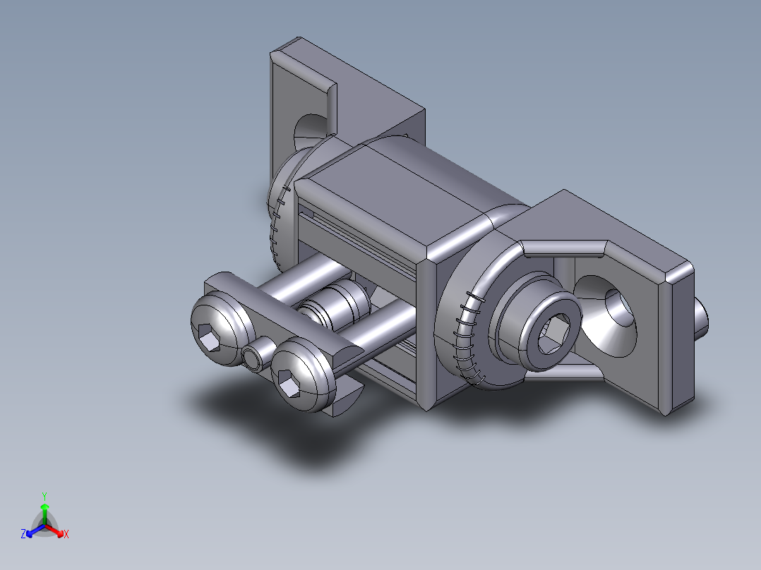 型材-BR 40X40 SWIVEL BEARING 3842532208正等轴测图