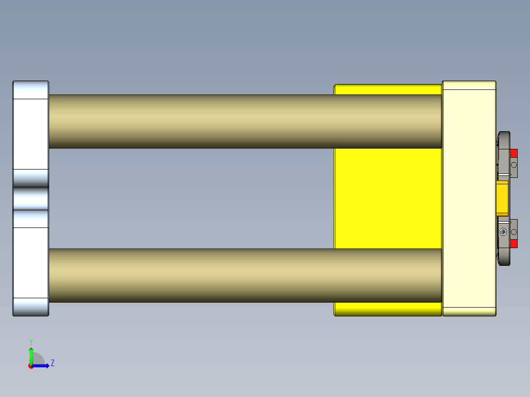 X3-笔记本CNC工装夹具三维模型CNC4-0923左视图