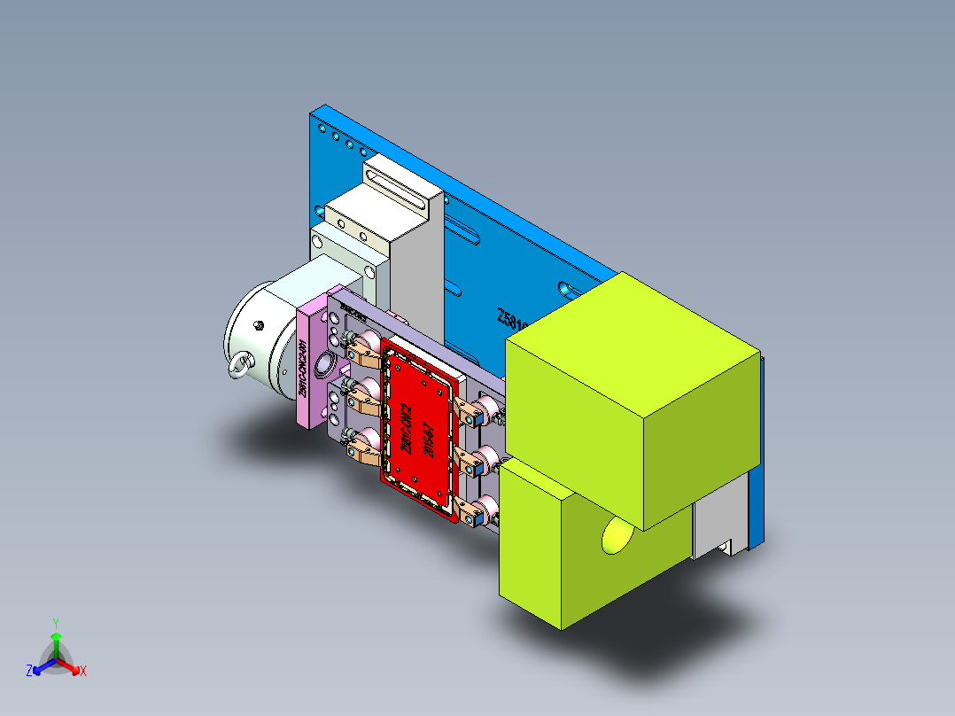 Z581C笔记本CNC工装夹具三维模型-CNC2-0819正等轴测图