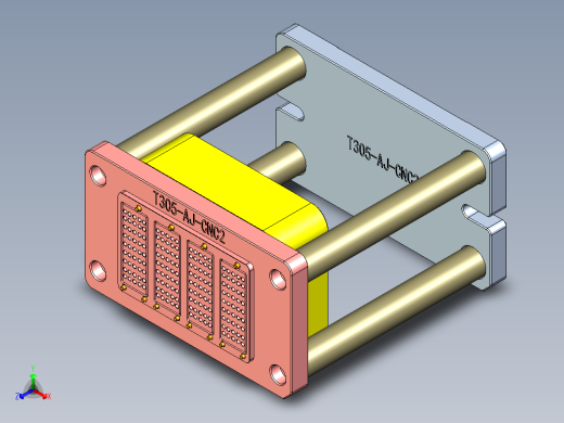 T305-AJ-笔记本CNC工装夹具三维模型CNC2-0516正等轴测缩略图