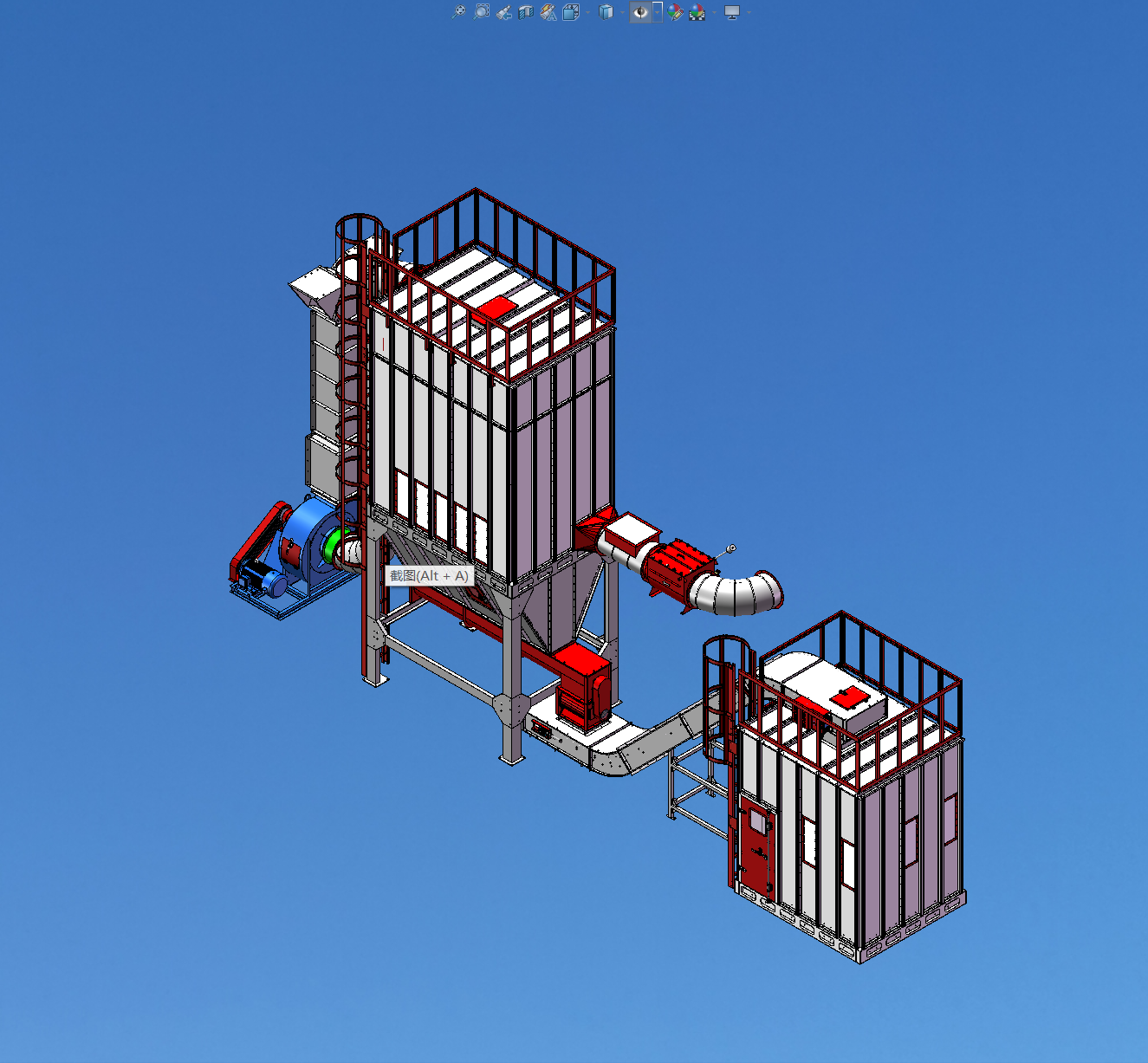 木工刮板料仓除尘器sw15可编辑