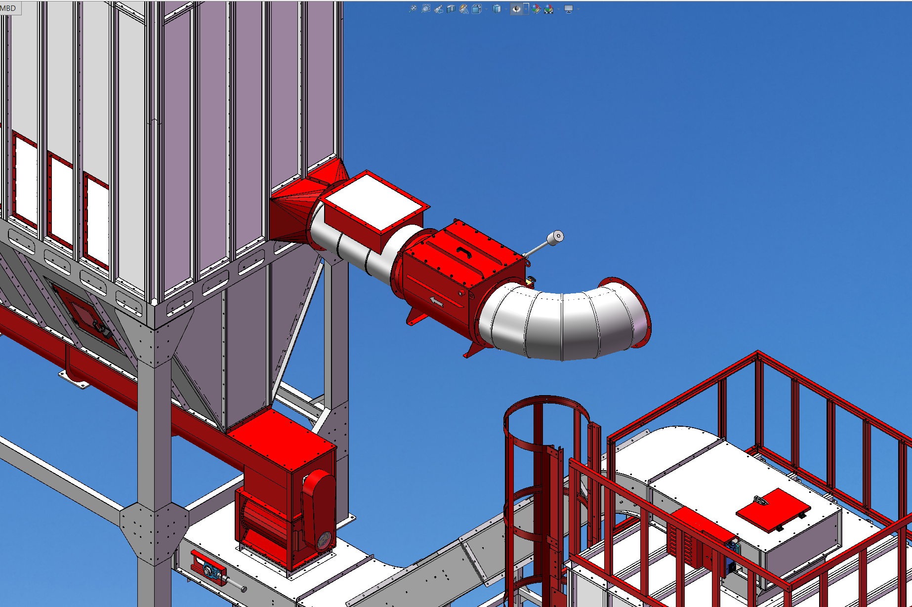 木工刮板料仓除尘器sw15可编辑