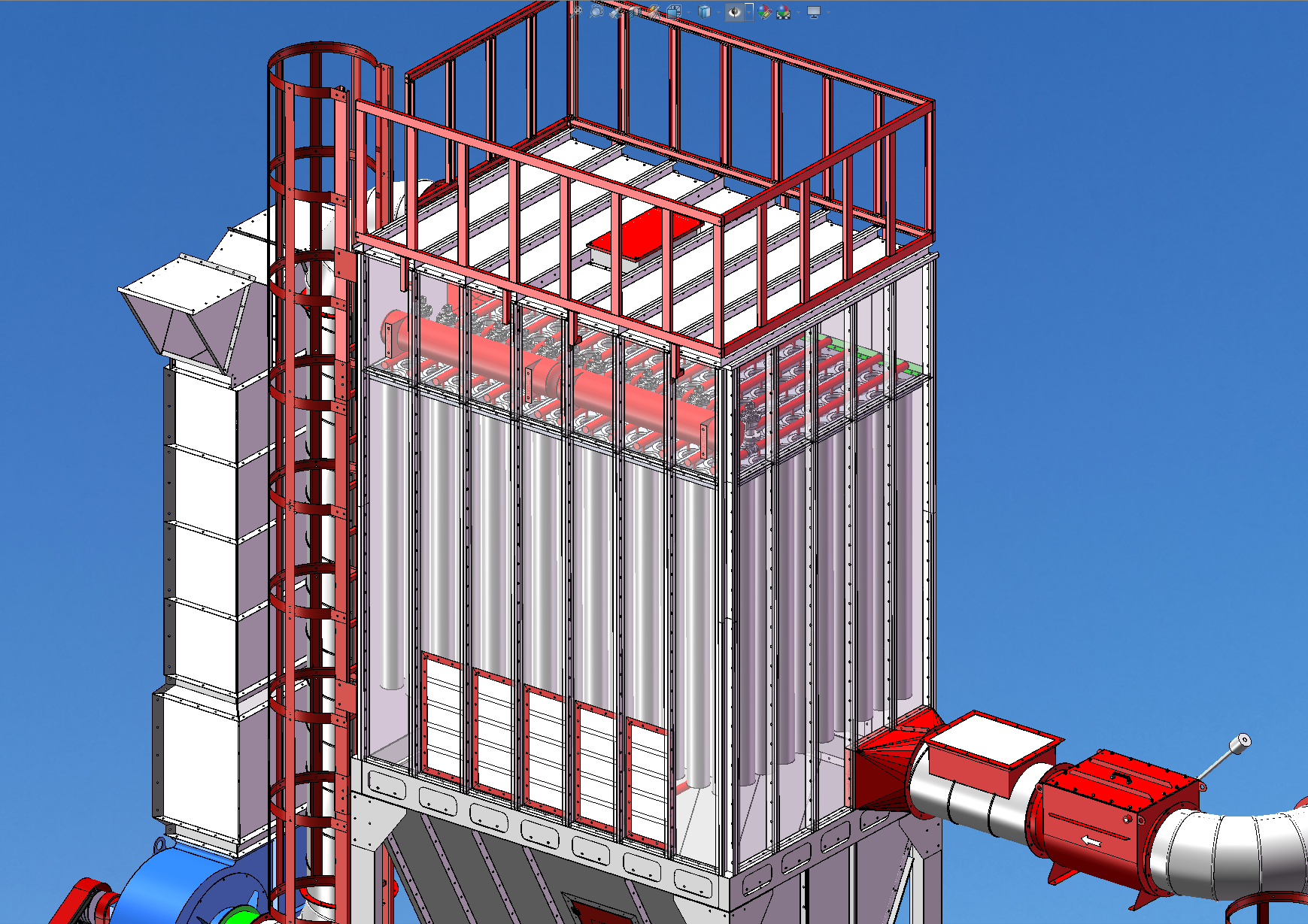 木工刮板料仓除尘器sw15可编辑