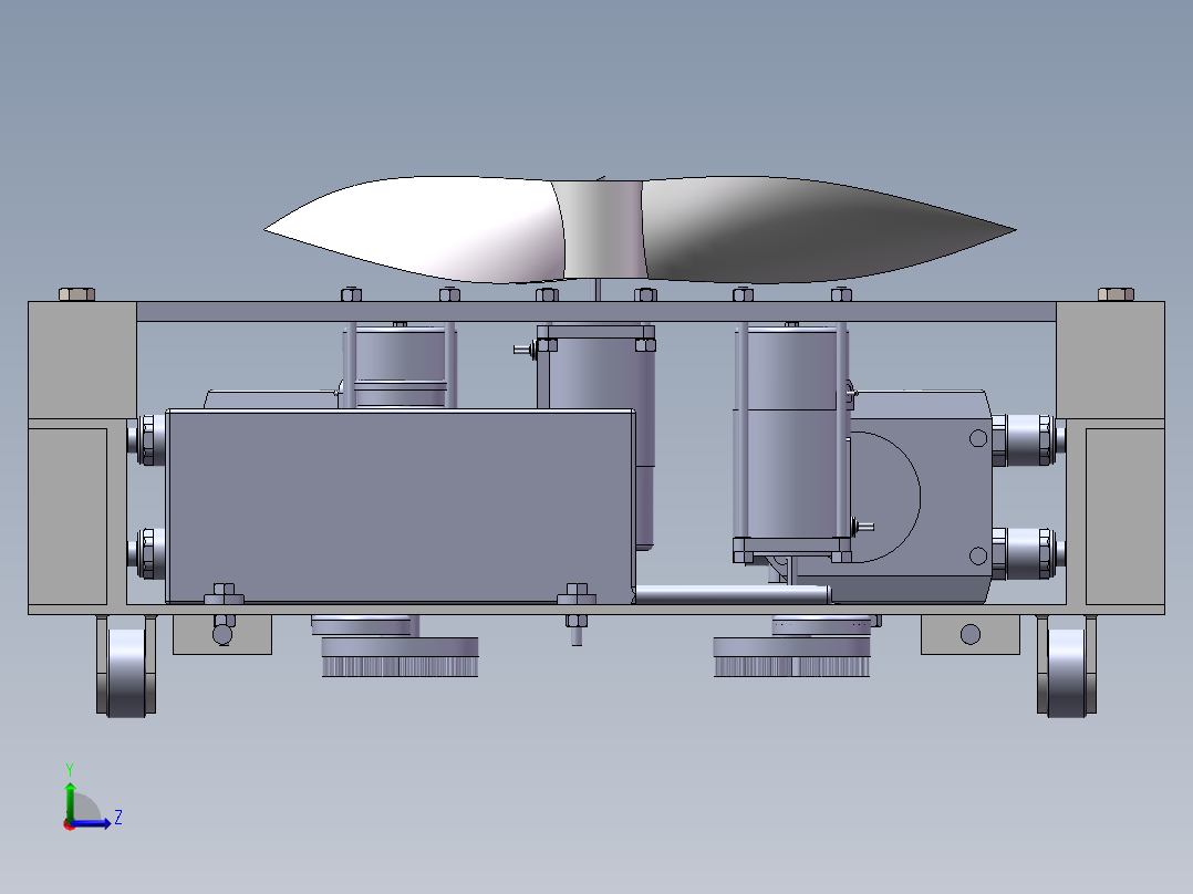 爬墙机器人sw18可编辑左视图