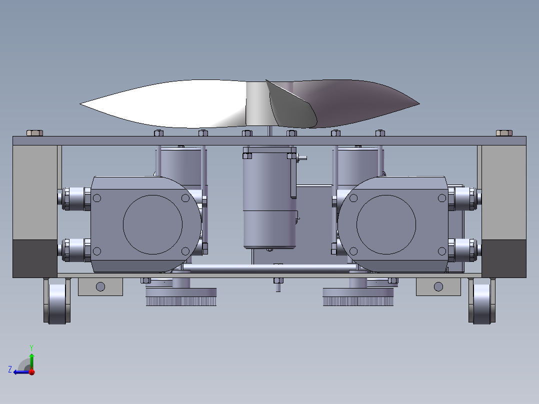 爬墙机器人sw18可编辑右视图