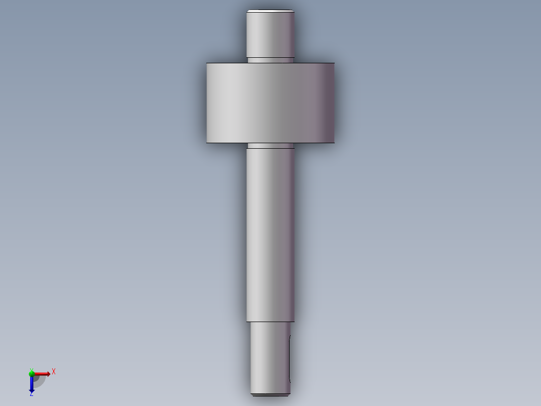 轴类加工工艺设计俯视图