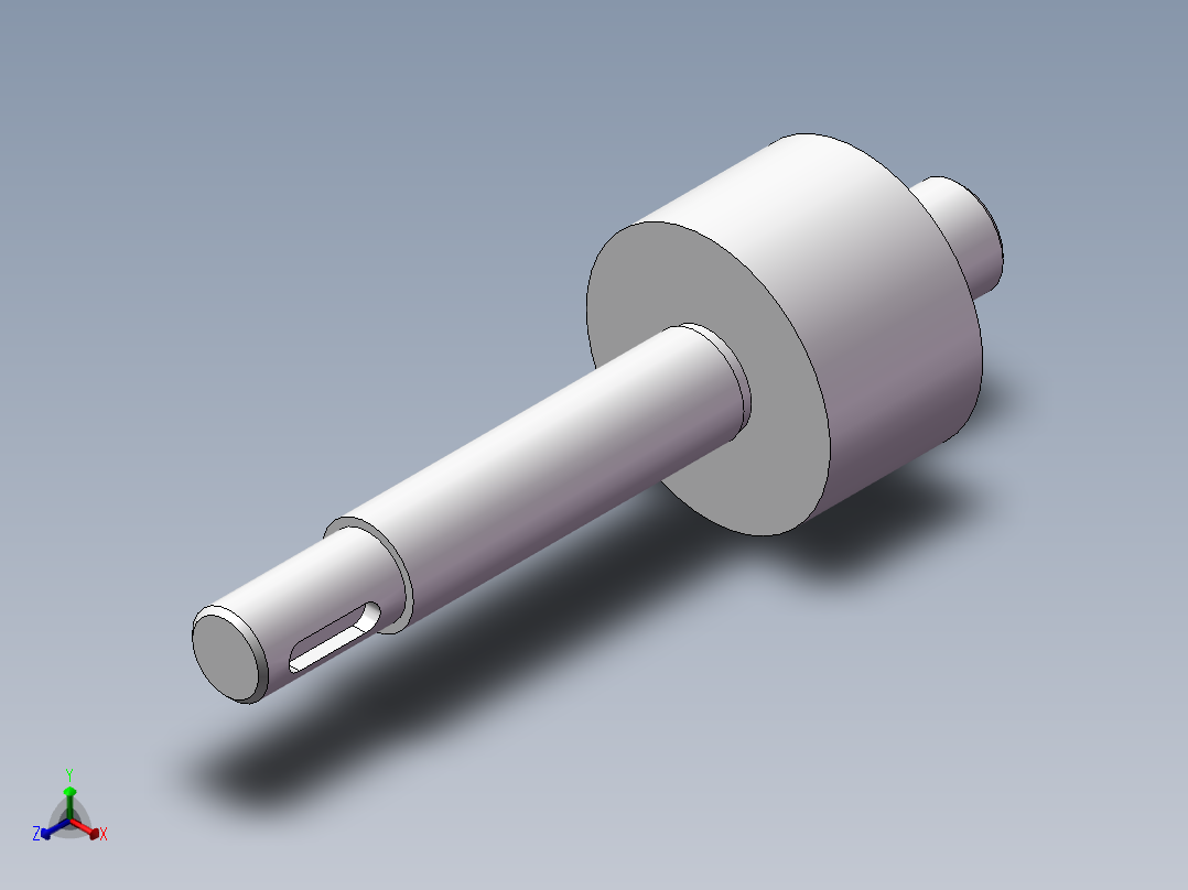 轴类加工工艺设计正等轴测图