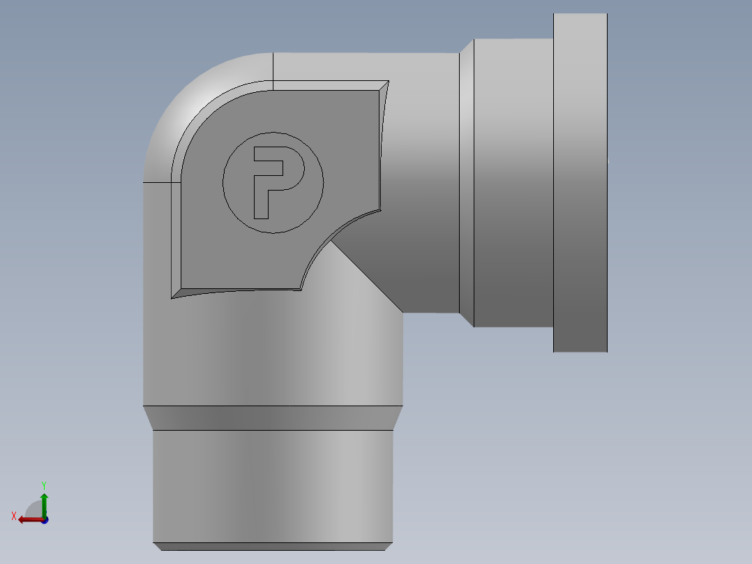 法兰接头、1DFL9-36-20后视图