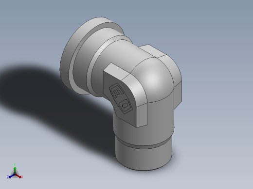 法兰接头、1DFL9-36-20正等轴测缩略图