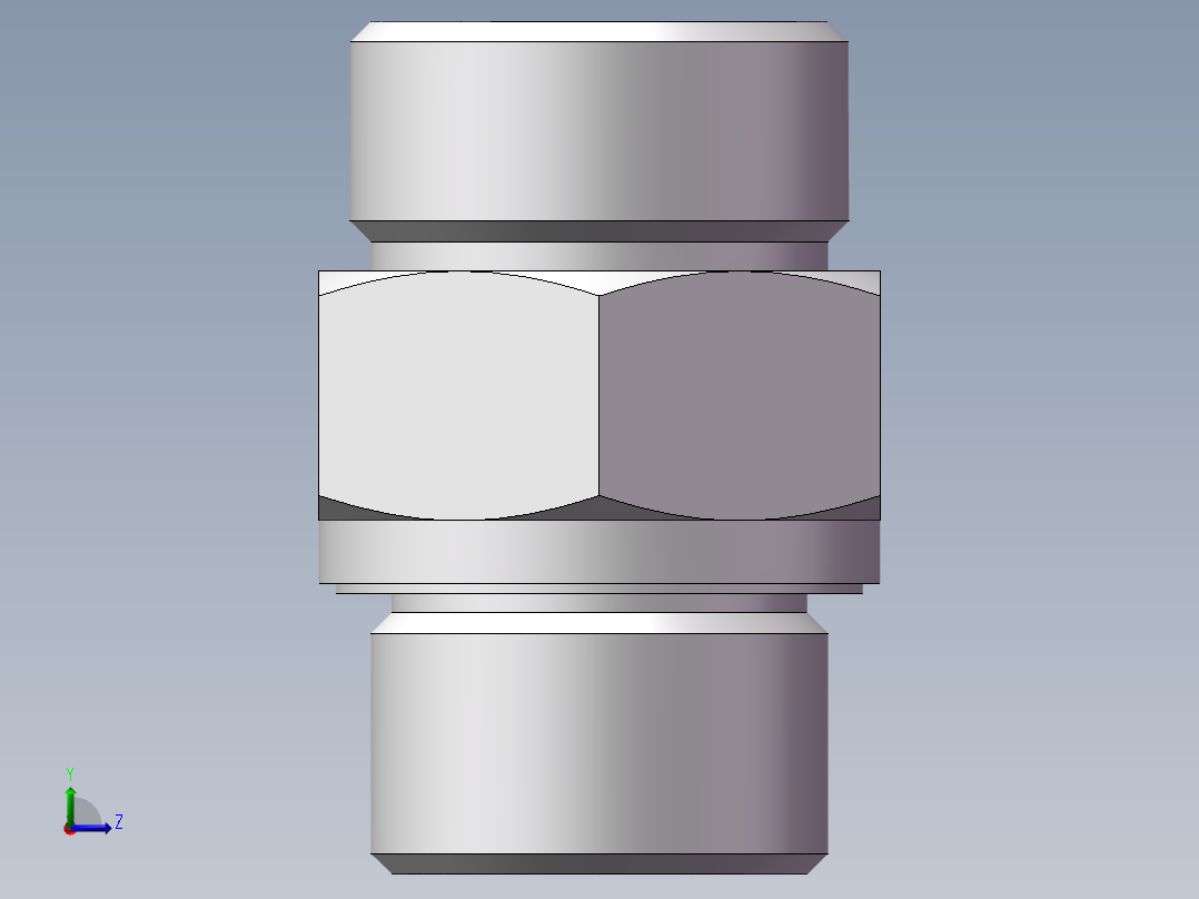公制螺纹ED密封、1DM-24-22WD左视图