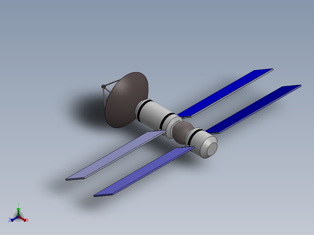 卫星、空间站(37)正等轴测图