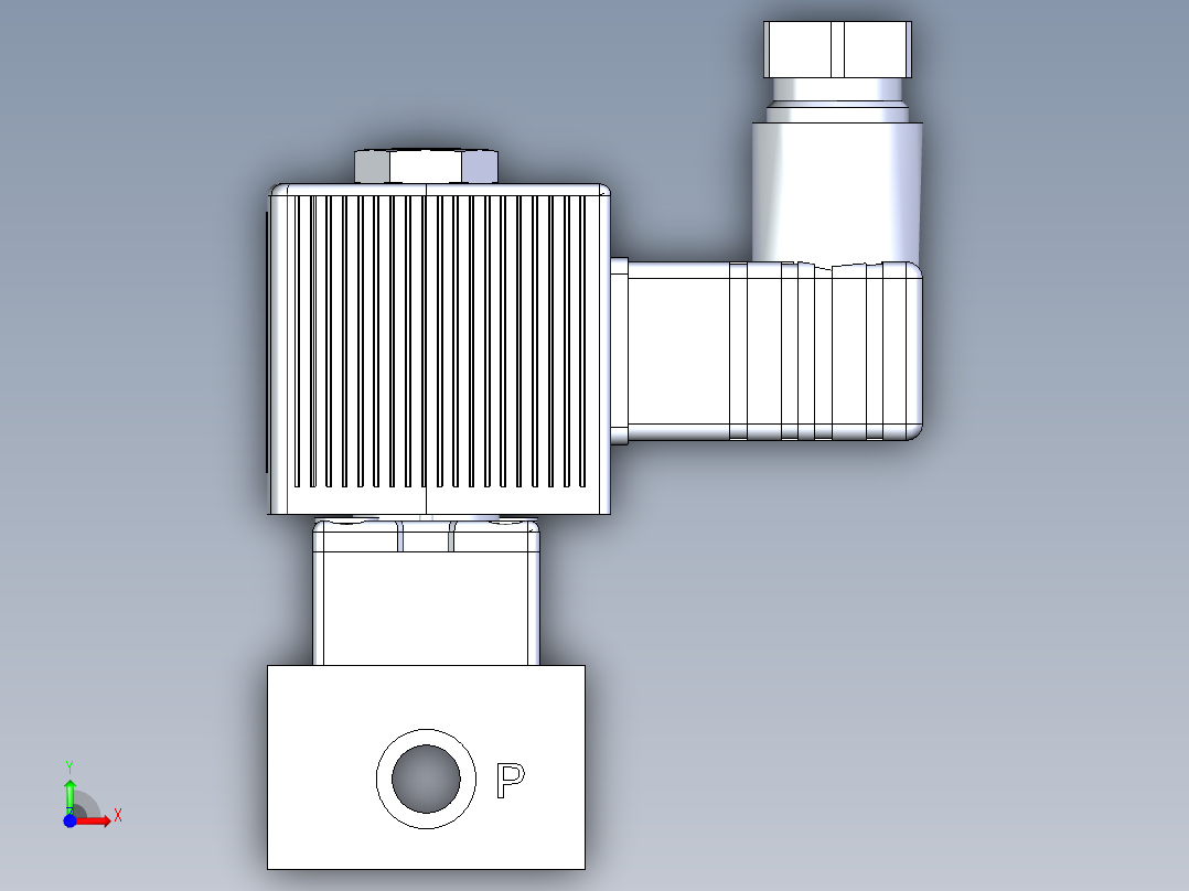 各类电磁阀前视图