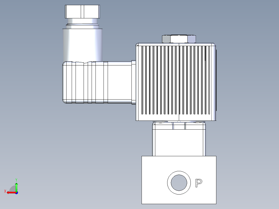 各类电磁阀后视图