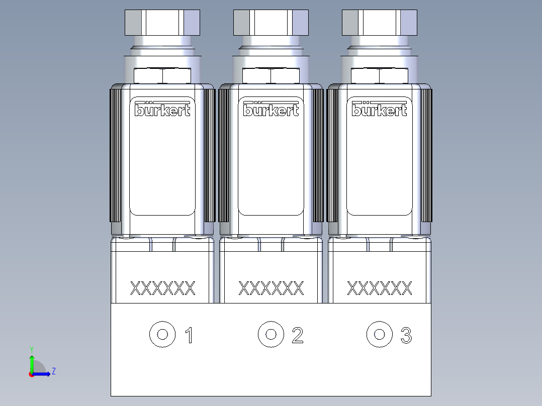 各类电磁阀左视图