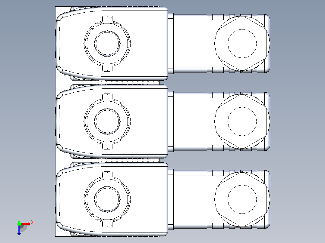 各类电磁阀俯视图