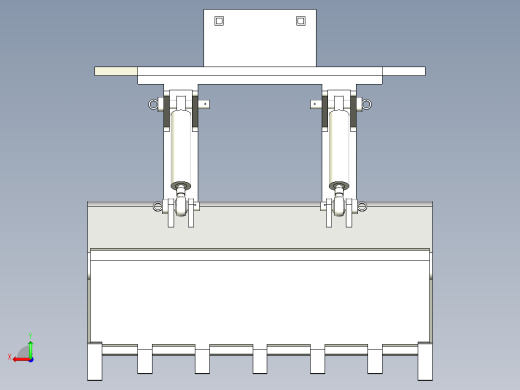 叉车铲斗组件后视缩略图