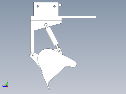 叉车铲斗组件右视缩略图