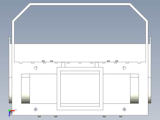 叉车铲斗组件俯视缩略图