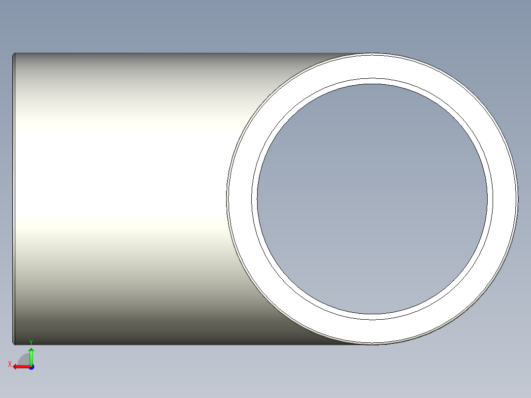 B3004473-三通管件后视图