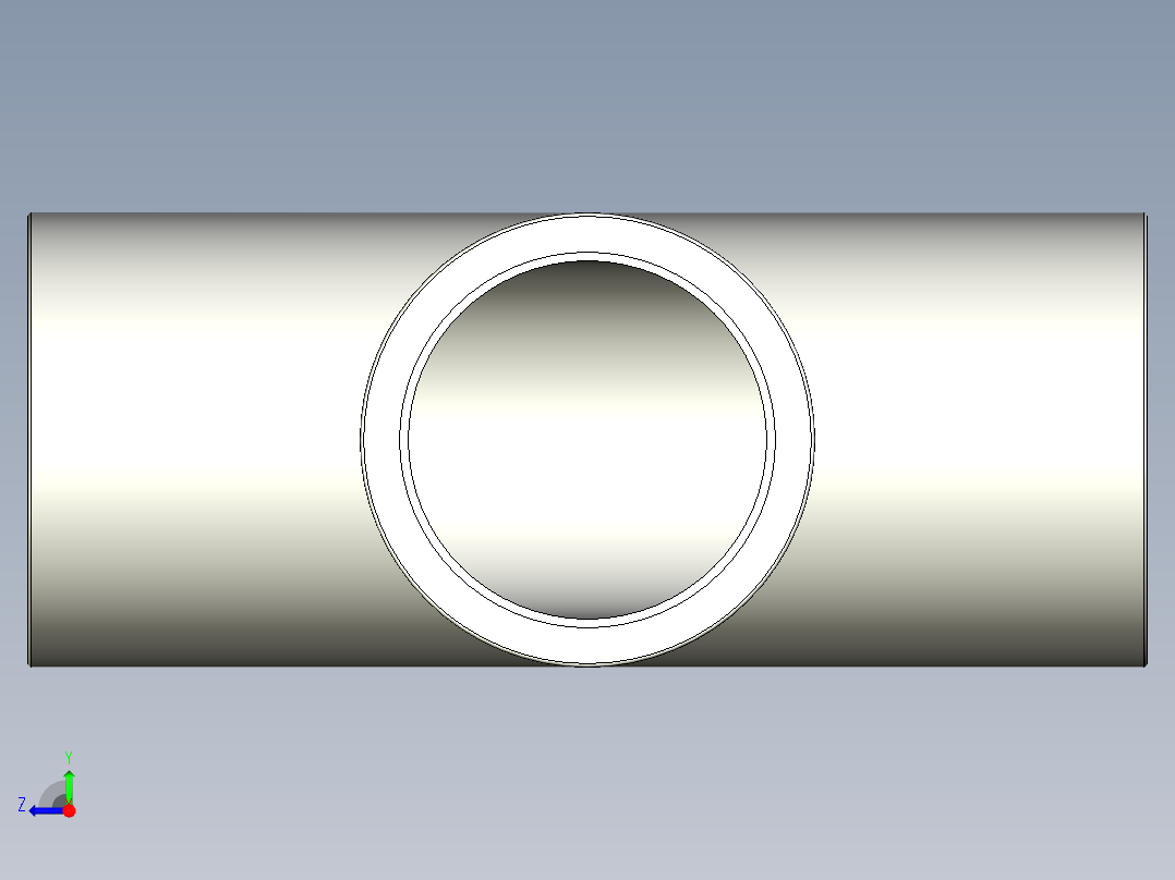 B3004473-三通管件右视图