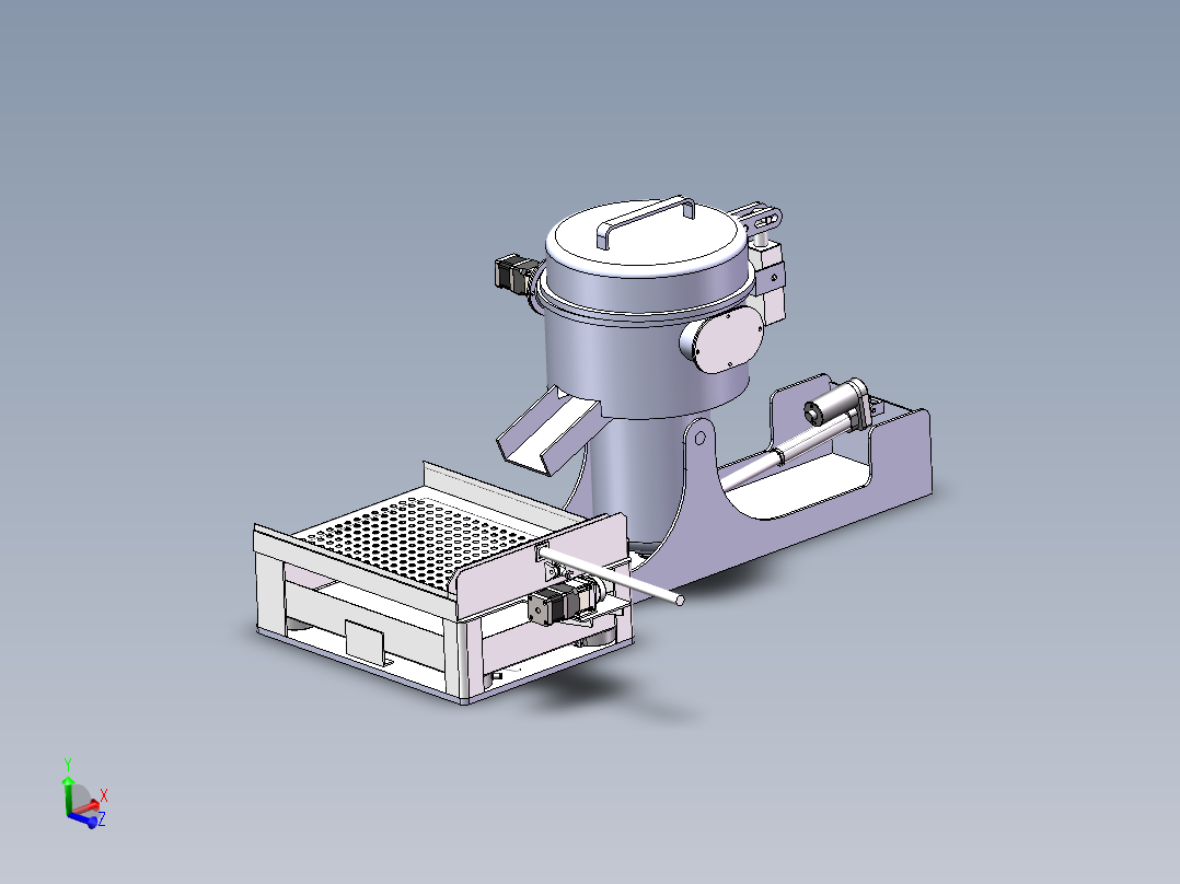 中药磨粉机设计含三维+二维+说明书