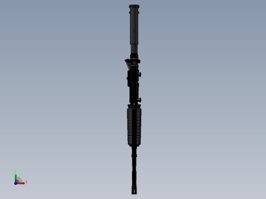 手枪左轮冲锋枪老式狙击步枪设计3D图纸m-4-a1-1 2 IGS SW INV UG X_T前视缩略图