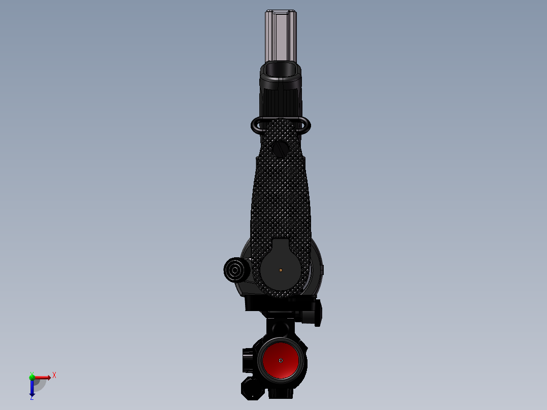 手枪左轮冲锋枪老式狙击步枪设计3D图纸m-4-a1-1 2 IGS SW INV UG X_T俯视图