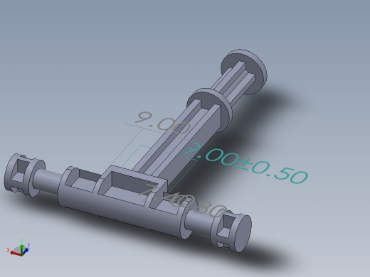 逆向工程 T 型柱塞