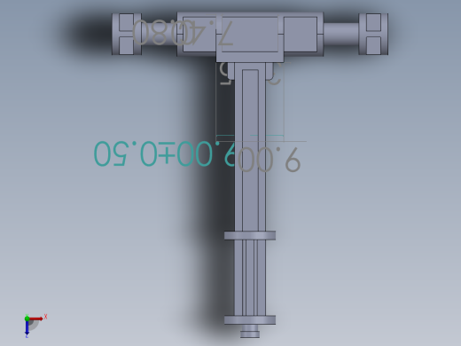 逆向工程 T 型柱塞俯视缩略图