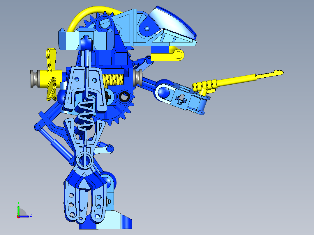 喷漆机器人左视图