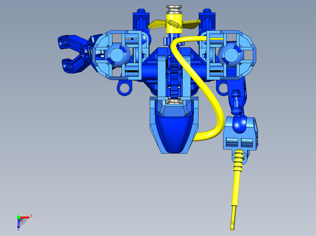 喷漆机器人俯视图