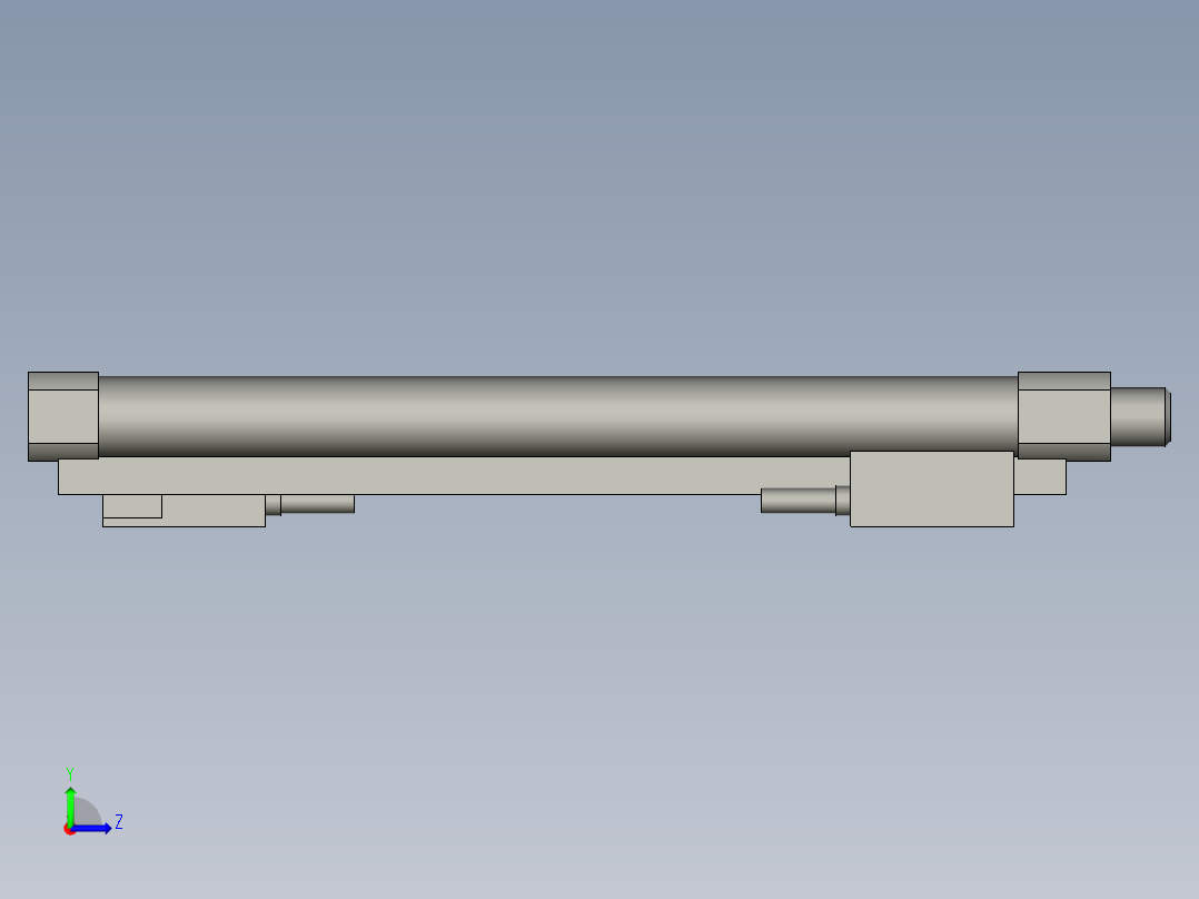 23LM001標準件-氣缸-缸體-CDJ2B10-100-A73H左视图
