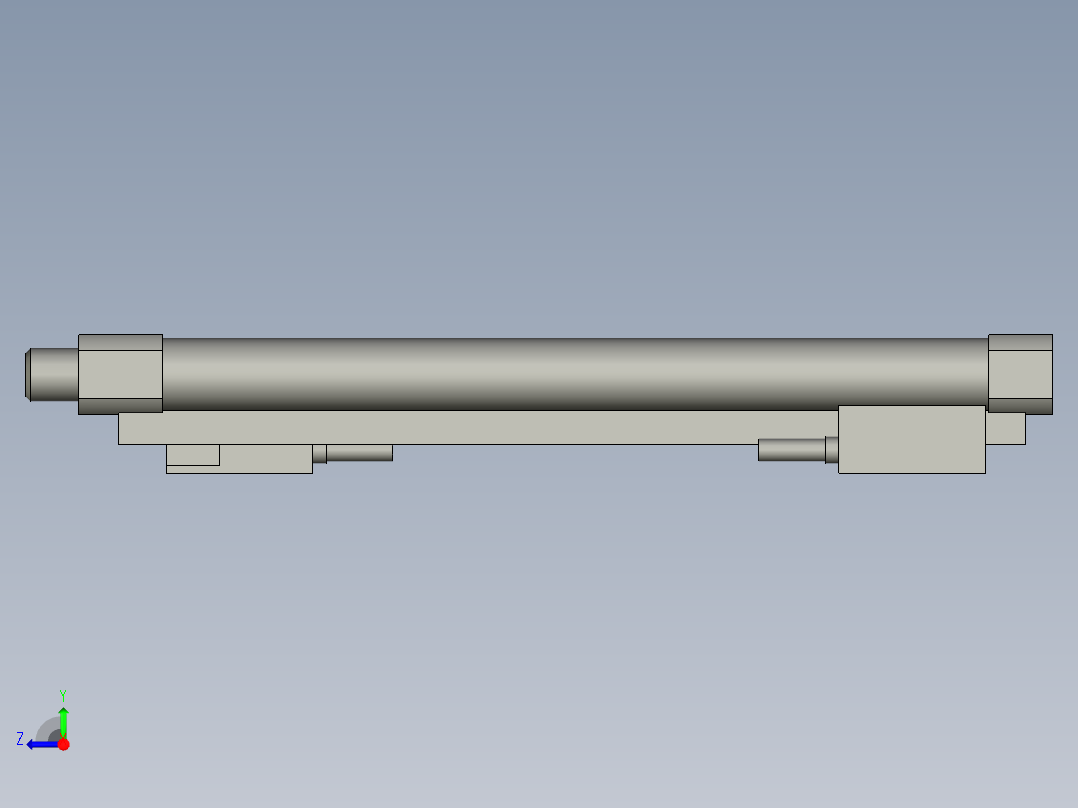23LM001標準件-氣缸-缸體-CDJ2B10-100-A73H右视图