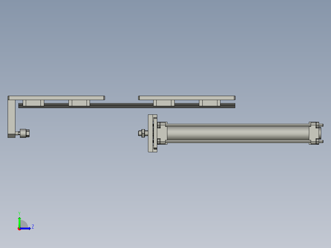 P2989UV灯移动机构左视图