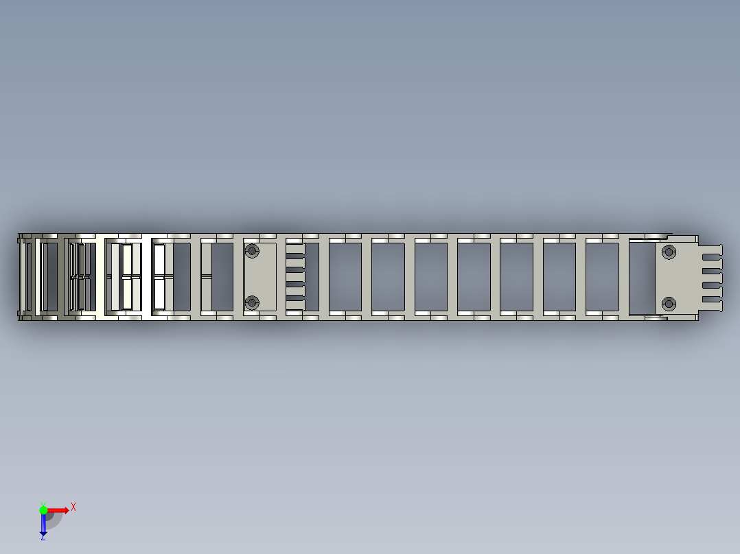 电缆保护链SZ16F-4-100-22MISUMI-2-66-33-AAA俯视图