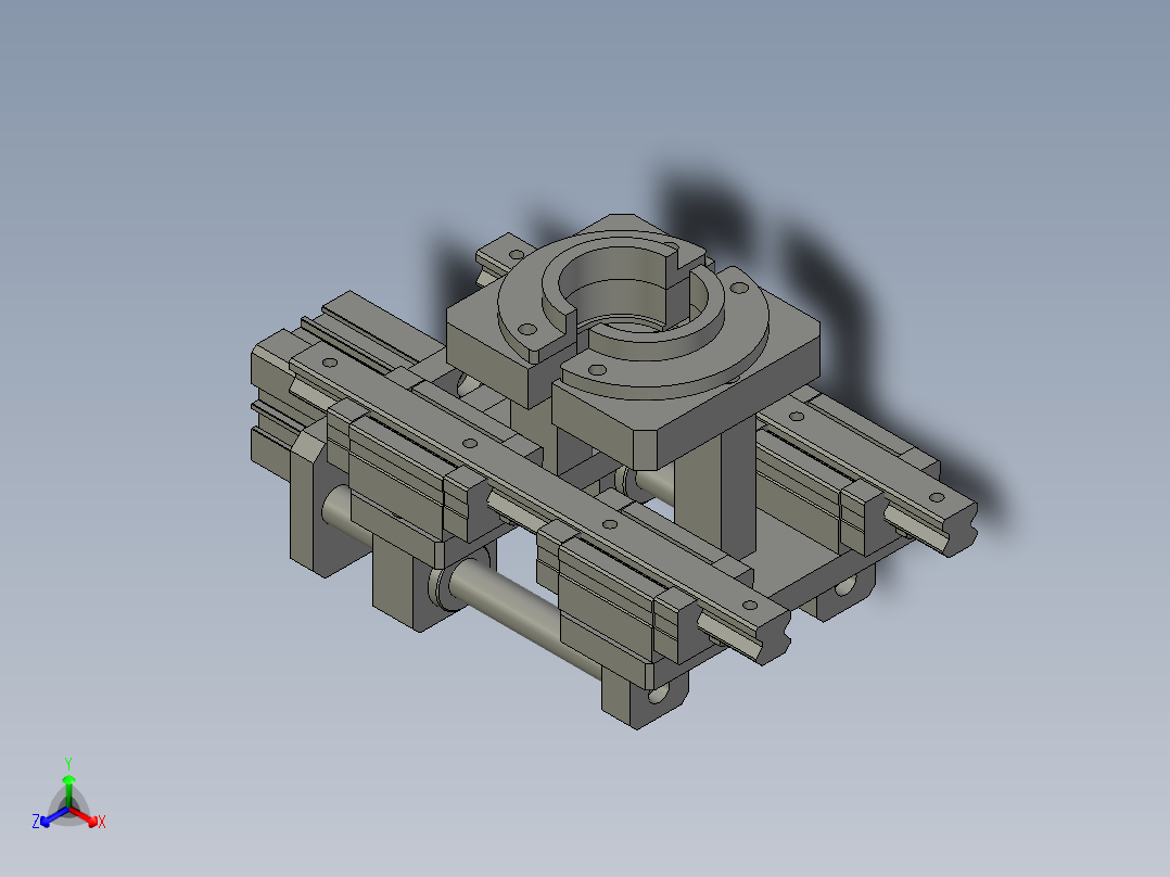 漏料结构1-dtk正等轴测图