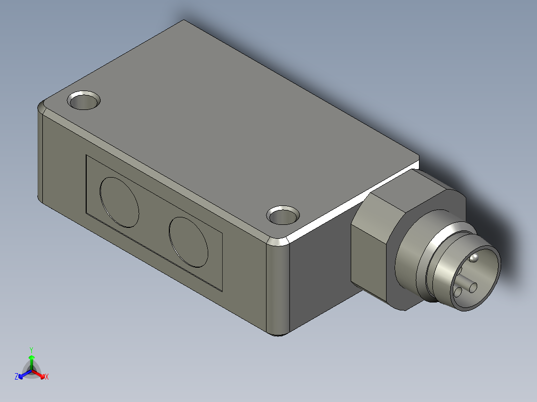 BALLUFFBOS5K-PS-RD11-S75传感器正等轴测图