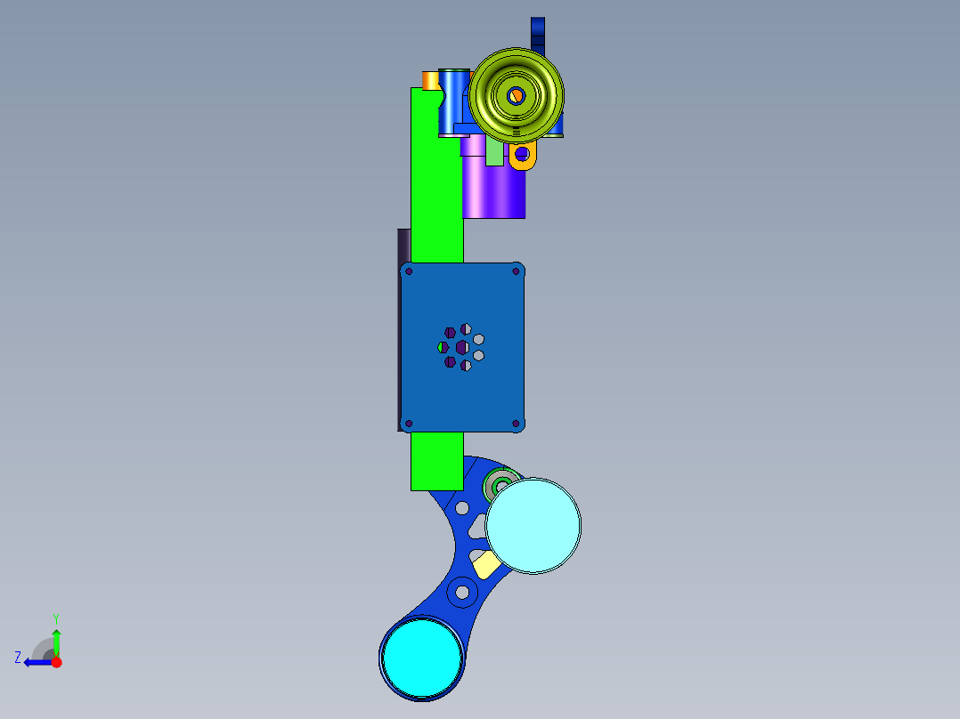 地铁隧道移动拍摄小车右视图