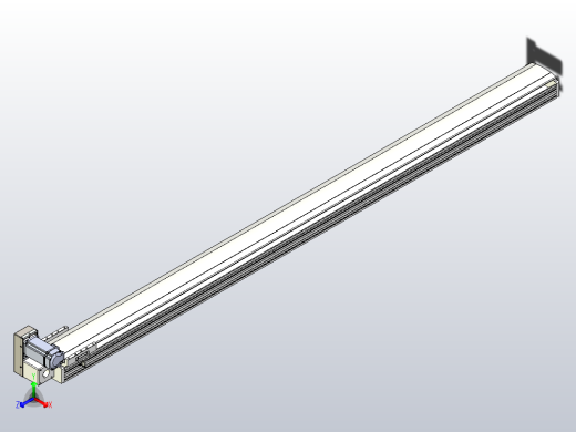 皮带直线轴半封闭可选导轨TPA-HNB-140D-120-L2000-LU-Y-P40-N3