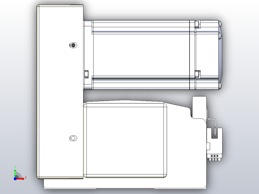 皮带直线轴半封闭可选导轨TPA-HNB-140D-120-L2000-LU-Y-P40-N3前视缩略图