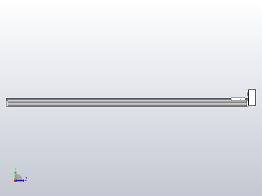 皮带直线轴半封闭可选导轨TPA-HNB-140D-120-L2000-LU-Y-P40-N3左视缩略图