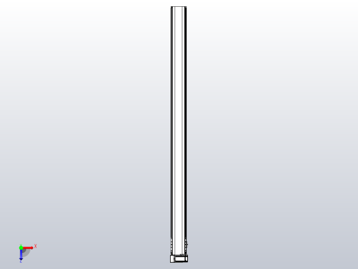 皮带直线轴半封闭可选导轨TPA-HNB-140D-120-L2000-LU-Y-P40-N3俯视缩略图