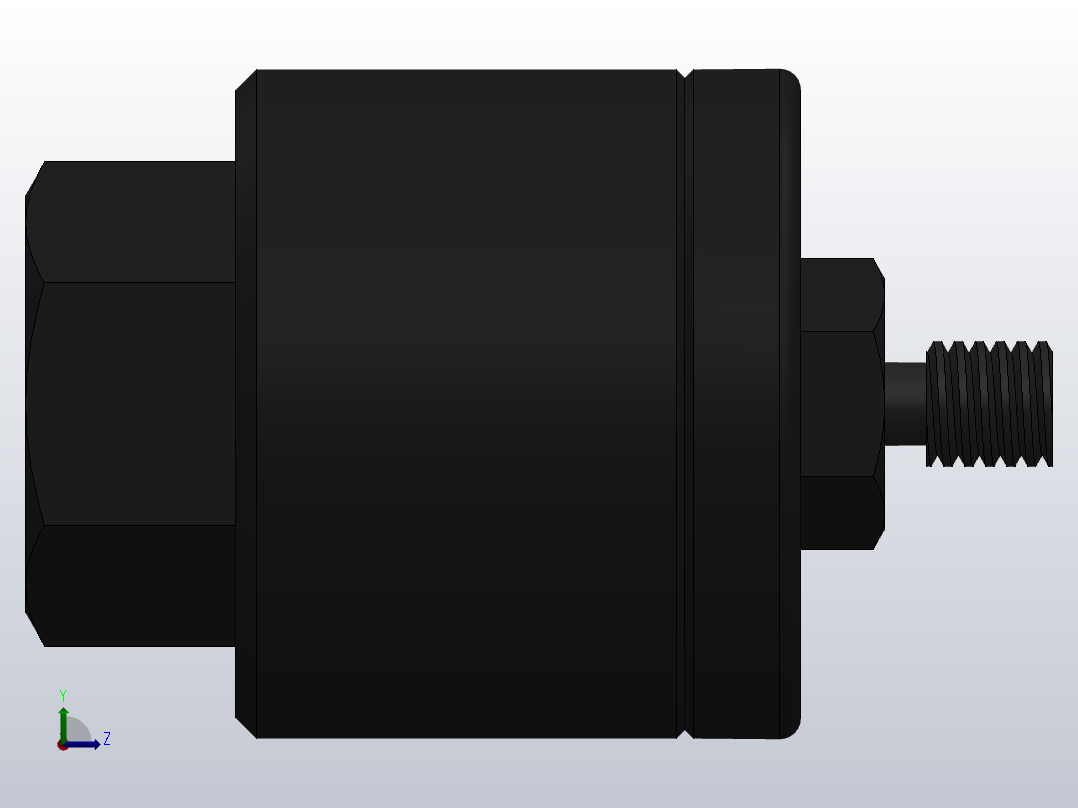 HJB系列浮动接头╱薄型气缸专用型[HJB12-3-050-X11]左视图