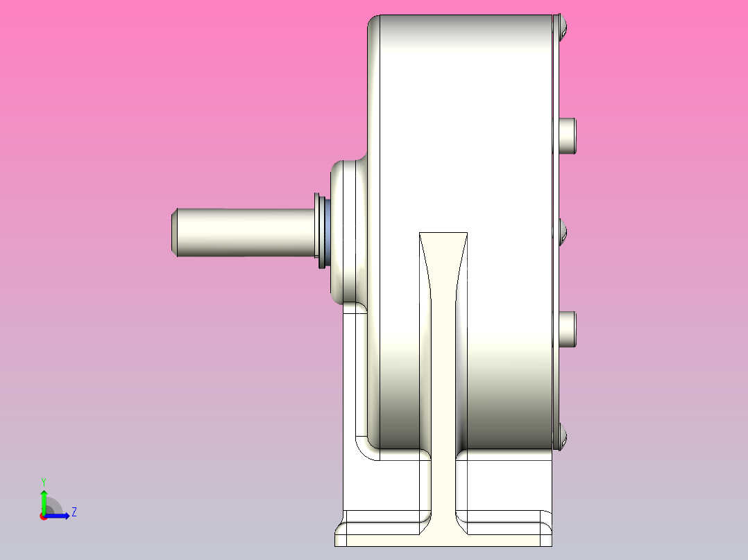 可爱的小实验泵。左视图