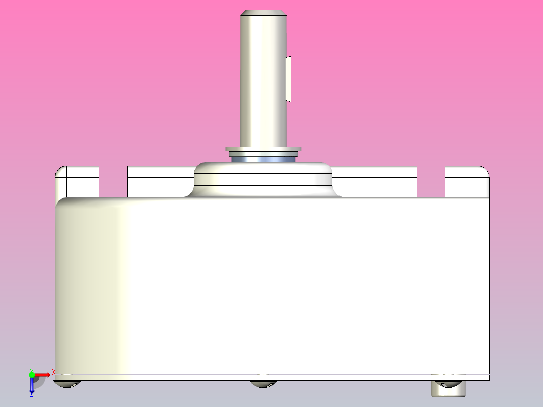 可爱的小实验泵。俯视图